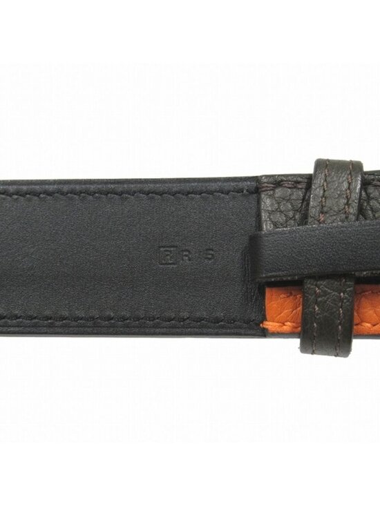 Hermes Etriviere 32 Belt Taurillon Clemence 90 cm Veil Blanc Orange main image 4